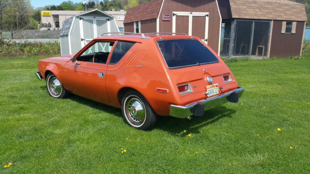 1974 orange AMC Gremlin coupe