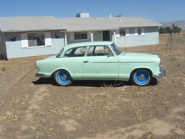 1960 green AMC rambler american coupe