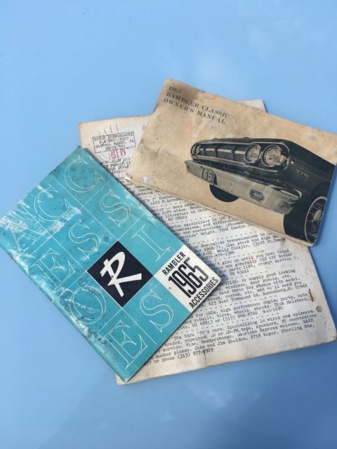 1965 baby blue AMC classic 770 vert