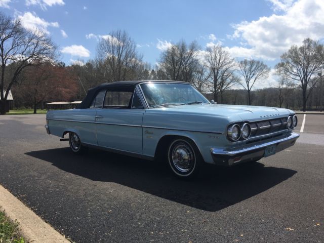 1965 baby blue AMC classic 770 vert