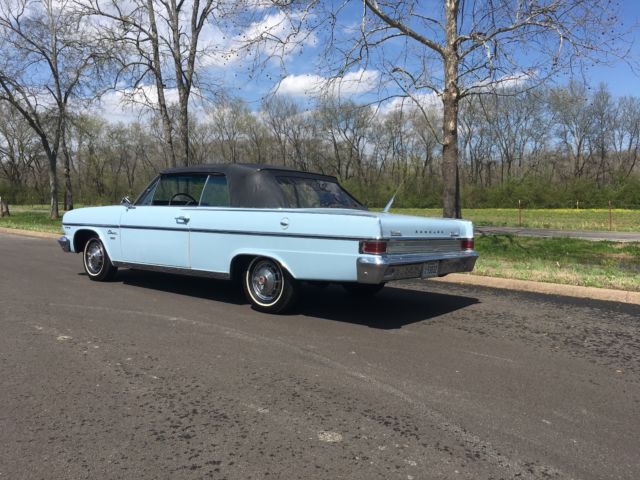 1965 baby blue AMC classic 770 vert