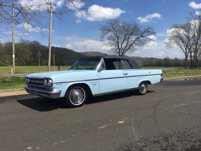 1965 baby blue AMC classic 770 vert