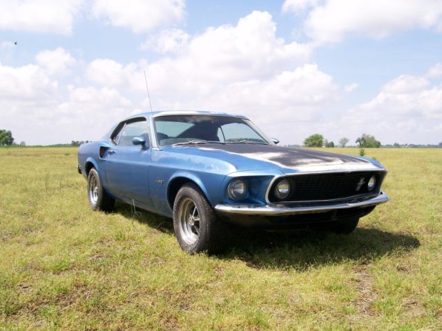 1969 Blue Ford Mustang Fastback