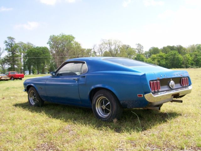 1969 Blue Ford Mustang Fastback