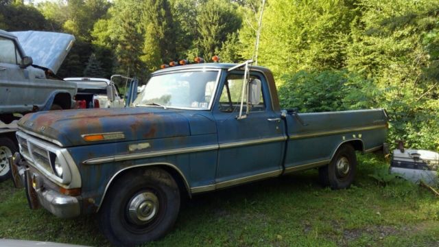 1971 Blue Ford F-250 Standard Cab Pickup