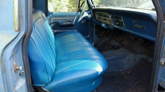 1971 Blue Ford F-250 Standard Cab Pickup