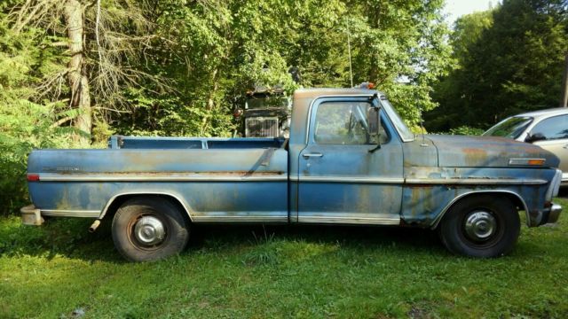 1971 Blue Ford F-250 Standard Cab Pickup