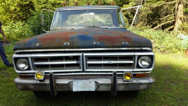 1971 Blue Ford F-250 Standard Cab Pickup
