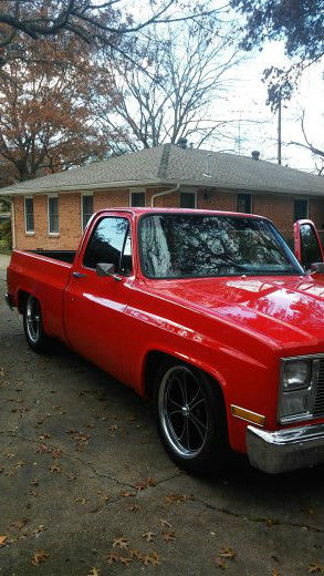 1984 CORVETTE RED GMC Sierra 1500 Crew Cab Pickup