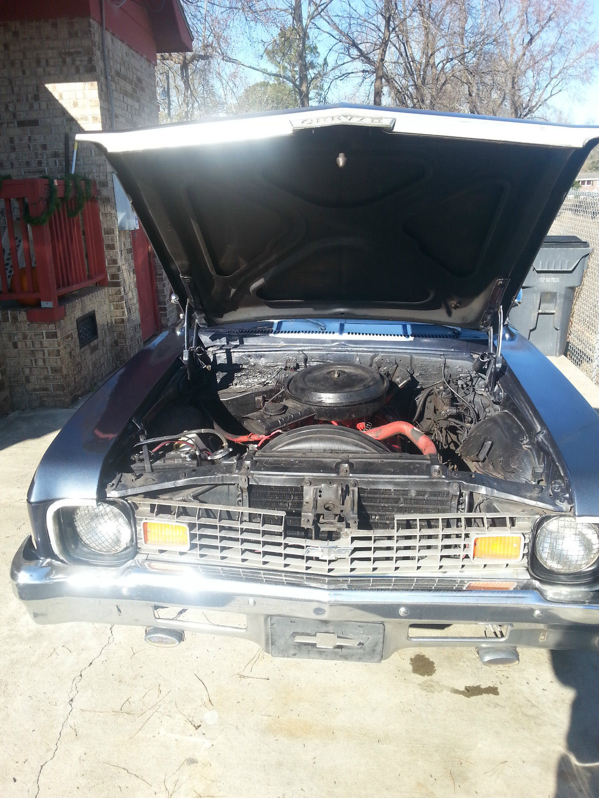 1973 Blue Chevrolet Nova Cab &amp- Chassis