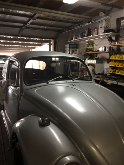 1966 silver Volkswagen Beetle - Classic sedan