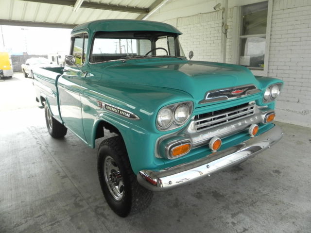 1959 Teal Chevrolet Other Pickups Extended Crew Cab Pickup