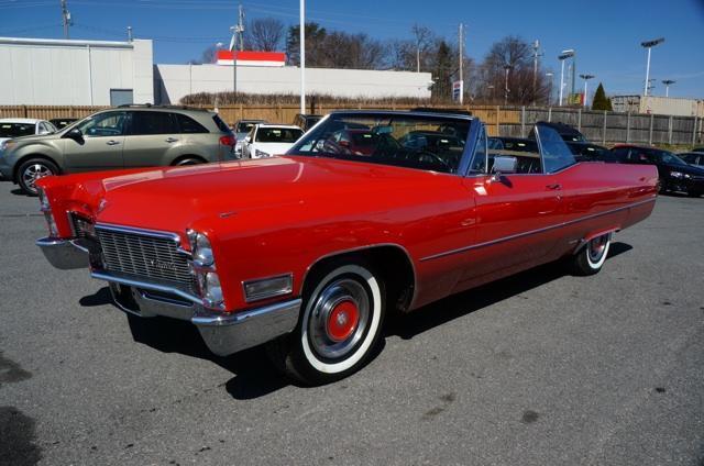 1968 Red Cadillac DeVille Convertible