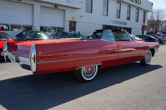 1968 Red Cadillac DeVille Convertible