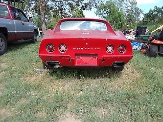 1972 Red Chevrolet Corvette