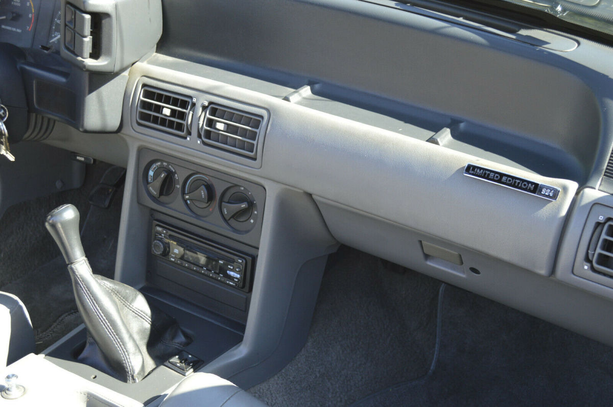 1988 Black Ford Mustang Convertible