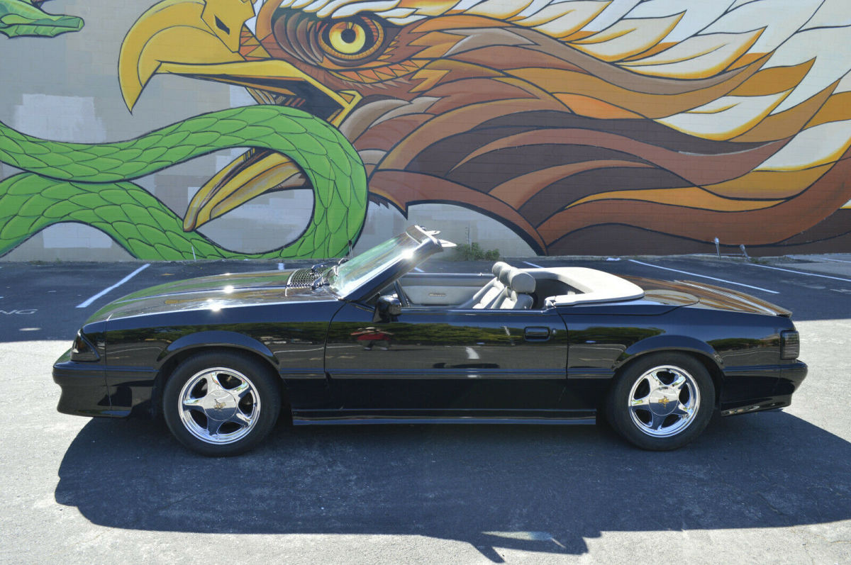 1988 Black Ford Mustang Convertible