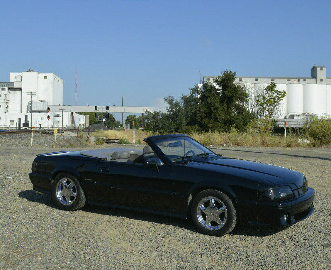 1988 Black Ford Mustang Convertible
