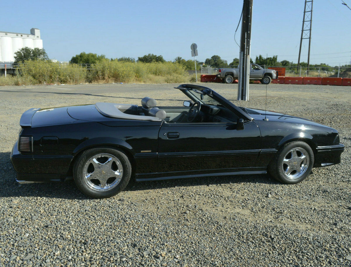 1988 Black Ford Mustang Convertible