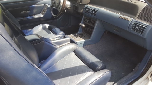 1989 White Ford Mustang Convertible
