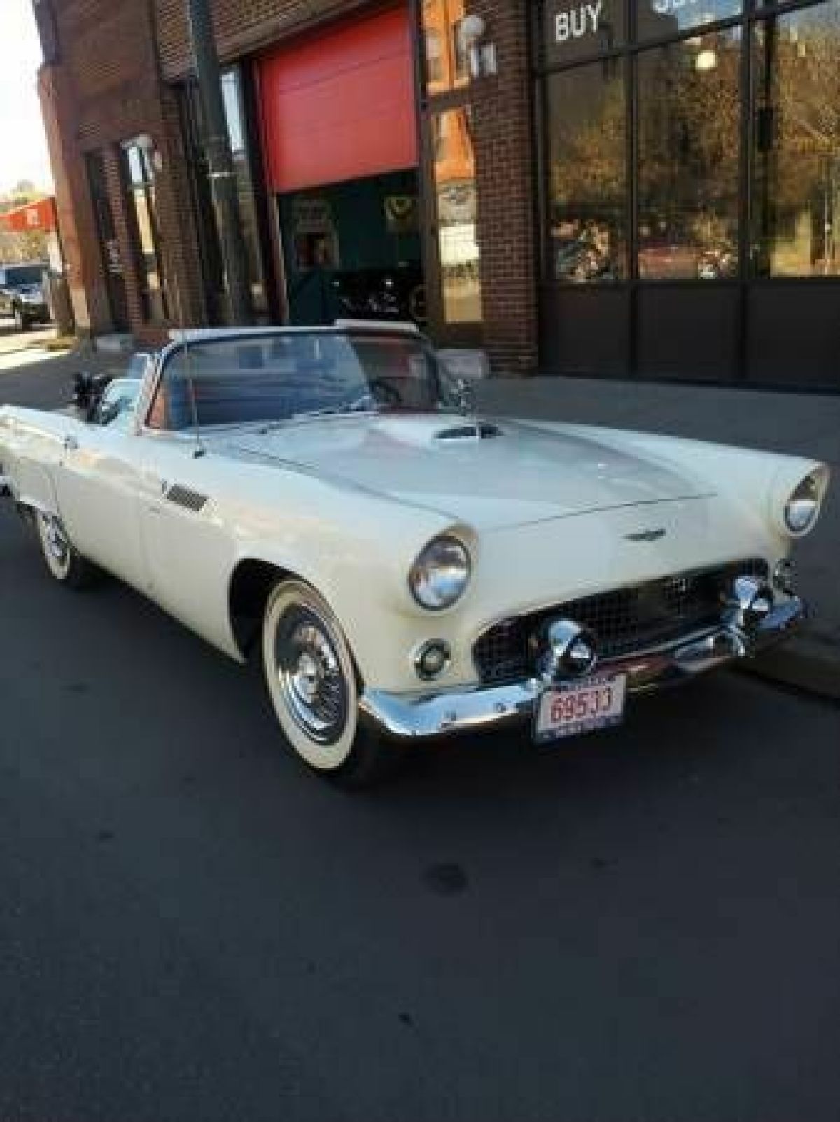 1956 Beige Ford Thunderbird Convertible