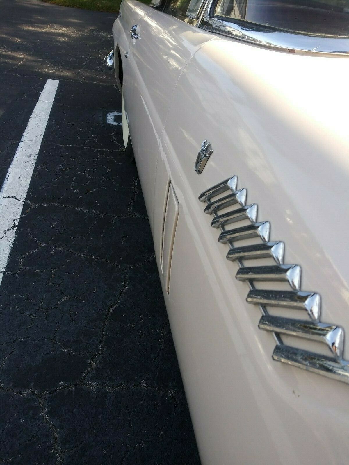 1956 Beige Ford Thunderbird Convertible