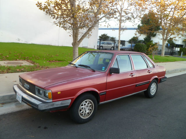 1982 Red Audi Other Sedan