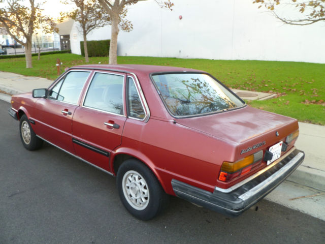 1982 Red Audi Other Sedan