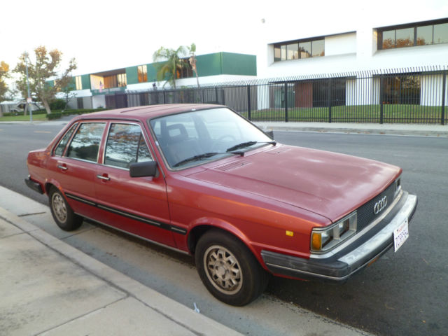 1982 Red Audi Other Sedan