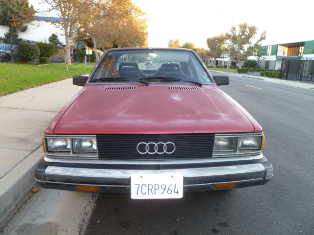 1982 Red Audi Other Sedan