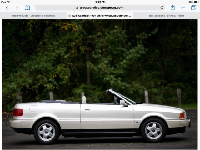audi cabriolet 1994 convertible for sale: photos, technical specifications, description