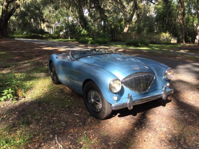 1953 Blue Austin Healey 100-4 Convertible