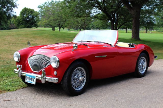 1954 Red Austin Healey 100-4 M Convertible