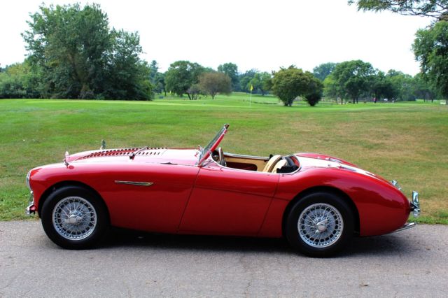 1954 Red Austin Healey 100-4 M Convertible