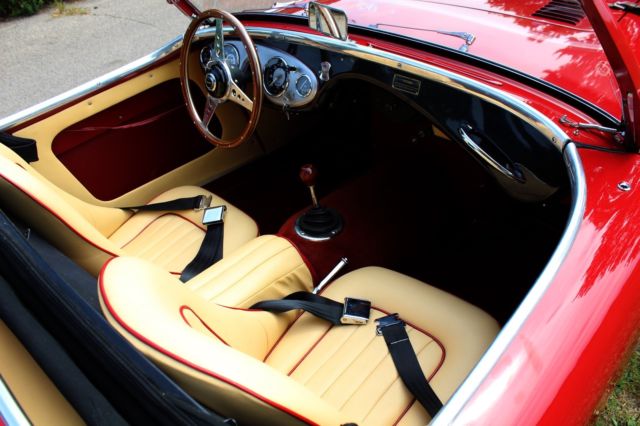 1954 Red Austin Healey 100-4 M Convertible