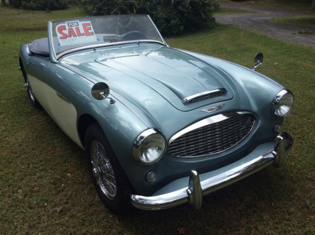1957 Red Austin Healey 100-6 Roadster