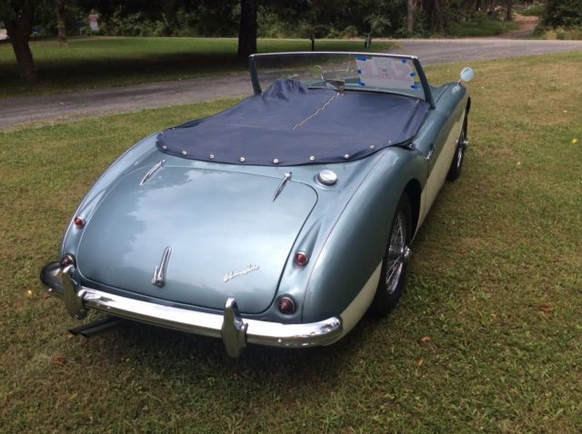 1957 Red Austin Healey 100-6 Roadster