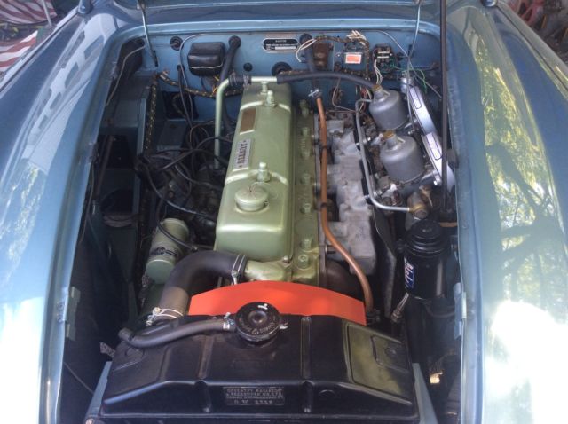 1957 Red Austin Healey 100-6 Roadster