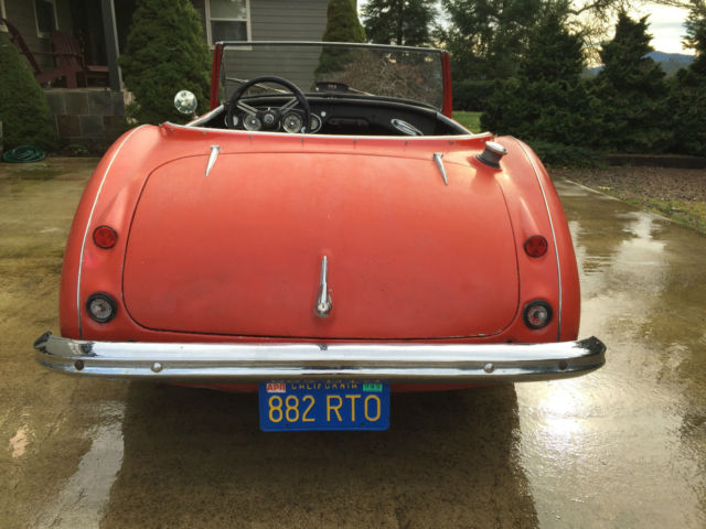 1958 Red Austin Healey 100-6 Convertible