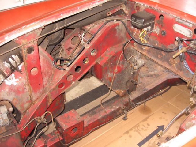 1958 Red Austin Healey 100-6 Convertible