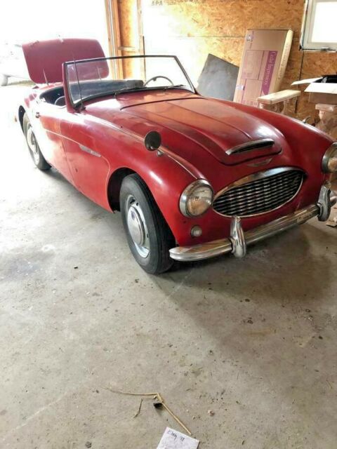 1959 Red Austin Healey 3000 Convertible