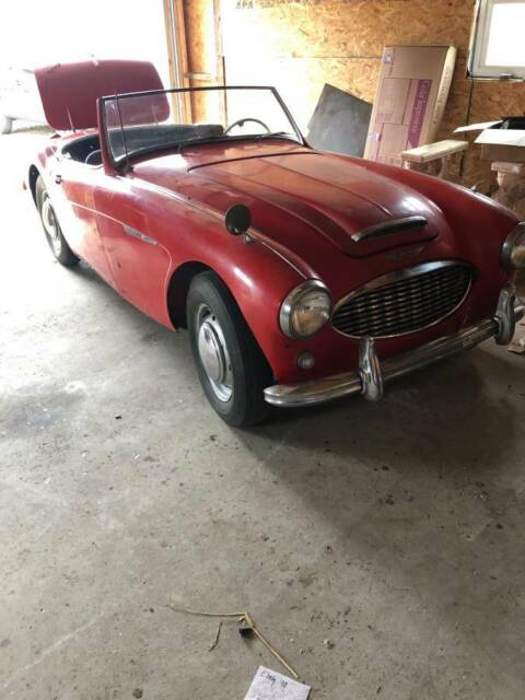 1959 Red Austin Healey 3000 Convertible