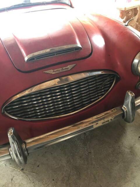 1959 Red Austin Healey 3000 Convertible