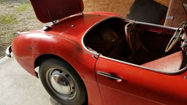 1959 Red Austin Healey 3000 Convertible