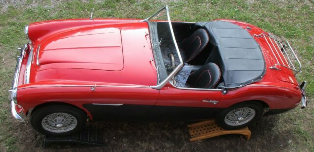 1958 Red Austin Healey 3000 Roadster