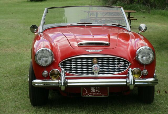 1958 Red Austin Healey 3000 Roadster