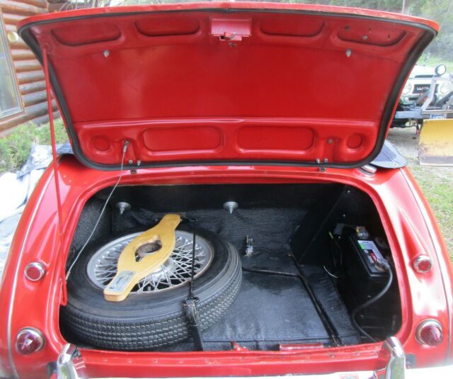 1958 Red Austin Healey 3000 Roadster