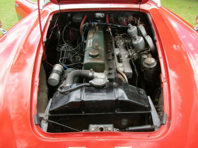 1958 Red Austin Healey 3000 Roadster