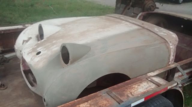 1958 White Austin Healey Sprite