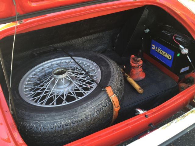 1965 Red Austin Healey 3000 Convertible